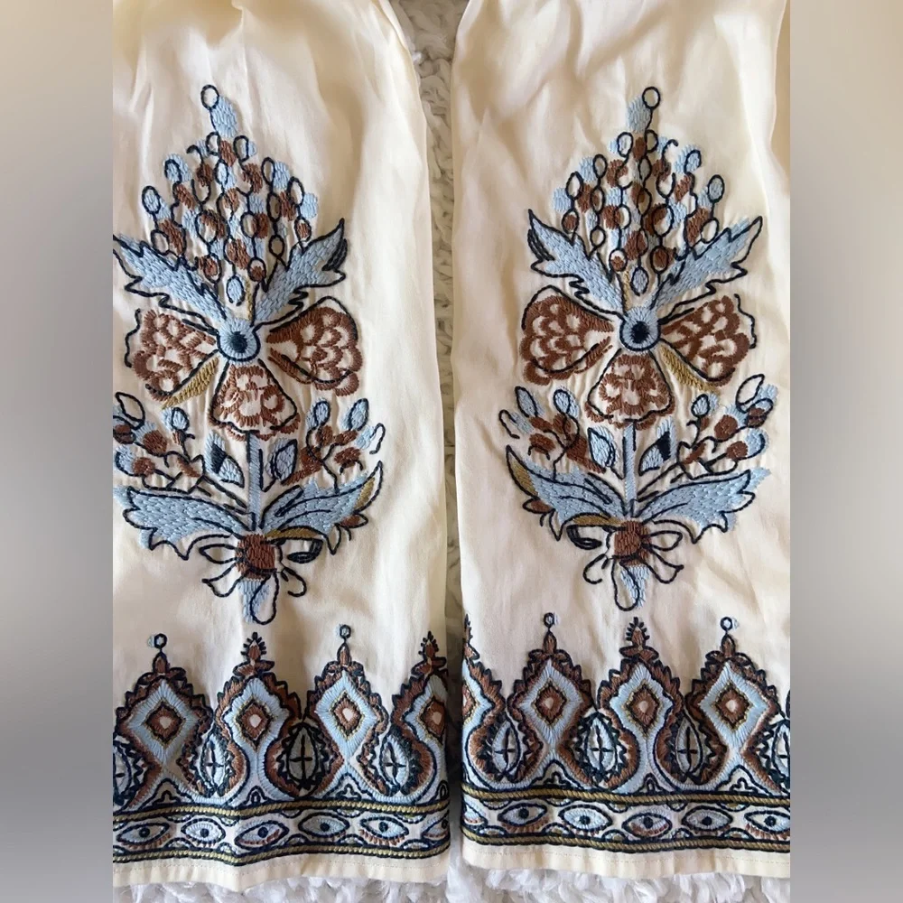 NWT Tory Burch Embroidered Cotton Tunic Size M
